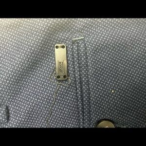 Armani dress pant dark blue (hint of navy blue) with a pattern. Real nice pants
